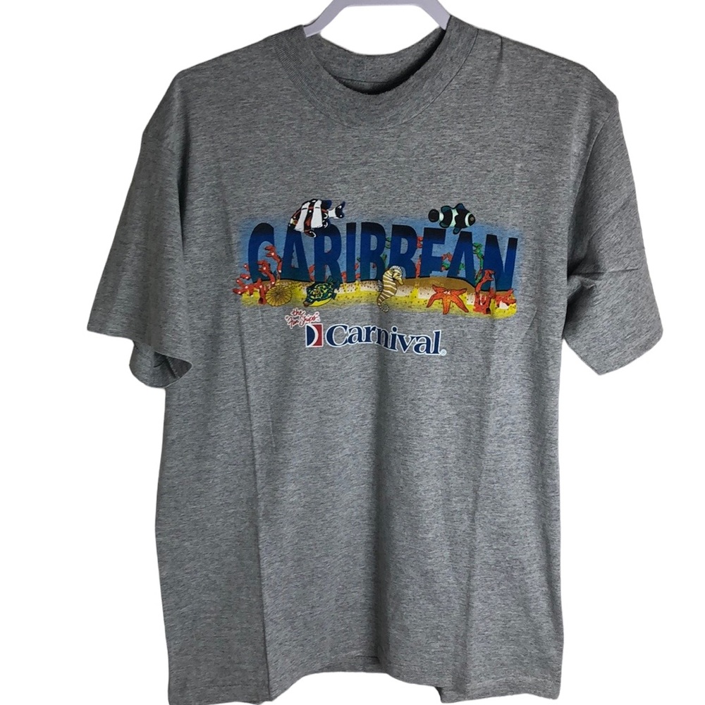Vintage Caribbean Carnival Cruise Shirt Size L